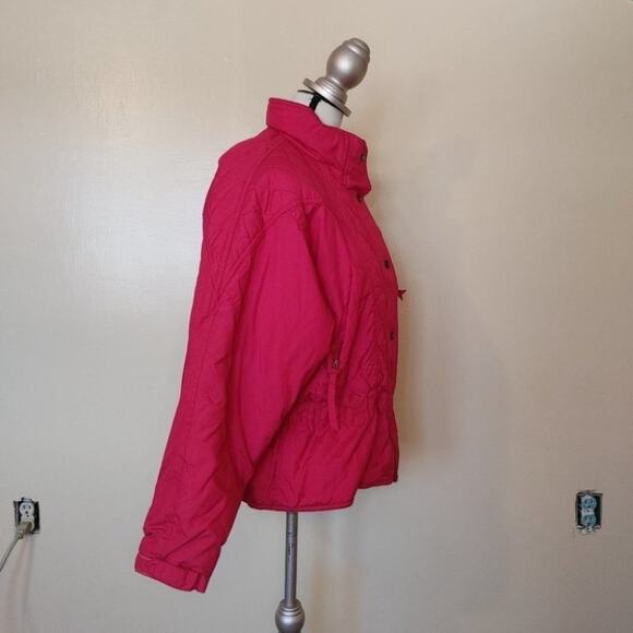 Nordica Size 6 Red Puffy Coat Vintage Winter Warm Snowmobile Snowboard Skiing - Picture 4 of 15